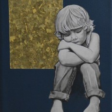 Verkauft - Kinder und Traum, 2020, Acryl auf Leinwand, 20x20 cm