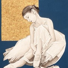 Verkauft - Kinder und Traum, 2020, Acryl auf Leinwand, 25x20 cm