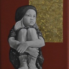 Sold - Child and Dream, 2020, Acrylic on canvas, 20x20 cm