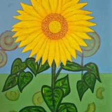 Sun Flower 2, 2023, Oil on canvas, 63x48 cm