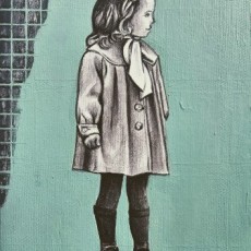 Kız Çocuk, 2023, Tuval üzerine akrilik, 20x15 cm
