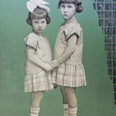 Kız Kardeşler, 2023, Tuval üzerine akrilik, 140x100 cm